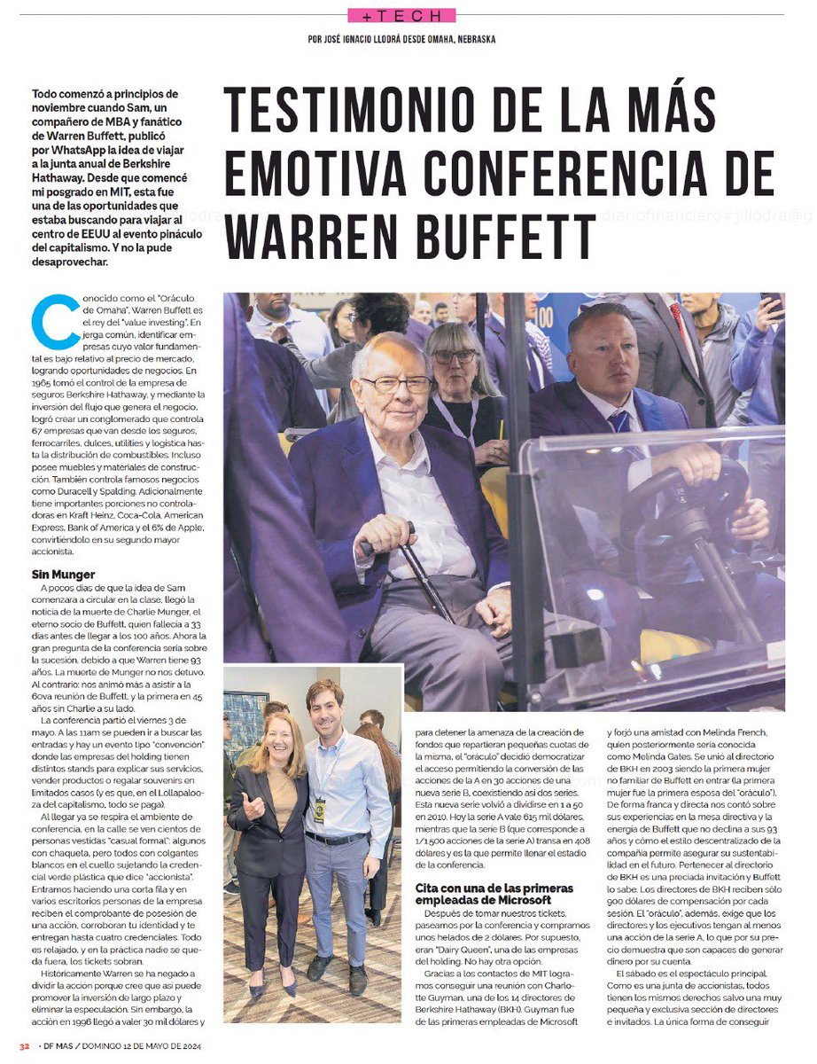 jillodra's tweet photo. Agradezco al equipo @DFMas por invitarme a escribir una crónica sobre mi viaje a Omaha. 

https://t.co/Tfs7LMYFnq https://t.co/E44S0NBDFw