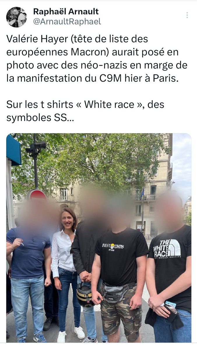 Si ça se trouve, Valérie Hayer a peut-être simplement cru qu'elle arrivait sur le plateau de CNews. 🤷‍♂️ Que celui qui n'a jamais fait de photos avec des skinheads lui jette la première bière.