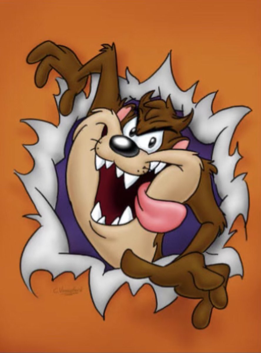 #TasmanianDevil 😈 👅#PhotographicMemory #CartoonArt #DopeArt #CreativeMind #TAZ 
1st Pic🎨 Mine ,  2nd  Pic🎨 Google 
Leave A Like 👍🏾 If You Enjoy The Creative Process !!!! #ArtCommunity