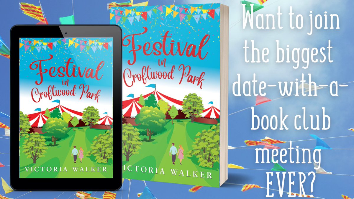 My @RNAtweets #TuesNews is that it's PUBLICATION DAY for Festival in Croftwood Park!

Small-town romance and a summer book festival. Can Jess and Sebastian put aside their feelings to pull-off organising Croftwood Festival?

amzn.to/3xNPuFL

#romancebooks #summerromance