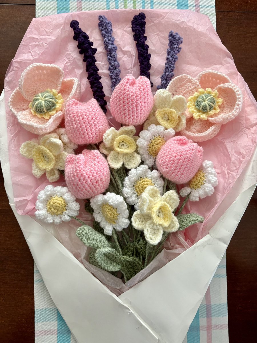 😙😙 crochet flower bouquet