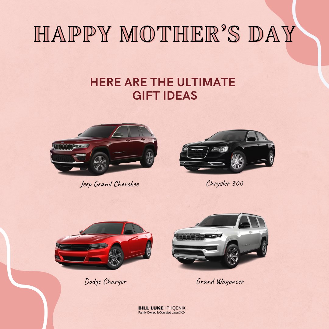 This Mother's Day, give your mom an unforgettable gift that shows her how grateful you are for everything she does! 🩷⁠ ⁠ #mothersday #celebratemothers #automotive #newvehicle #usedvehicle #instacar #billluke #weloveourmothers⁠ ⁠