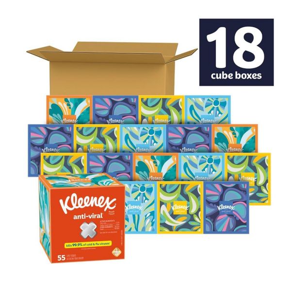 18 Cube Kleenex Anti-Viral Facial Tissues *ONLY $16.81-$19.32!*

 buff.ly/4dDQiNE

#bestdeals #deals #shopping #gifts #onlineshopping #rundeals #couponcommunity #hotdeals #online #dealsandsteals