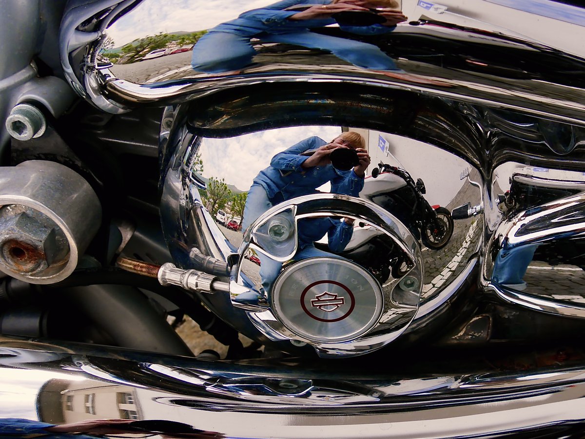 Today ....
Harley and me 
Brissago/Switzerland
photo by Anisja Rossi
