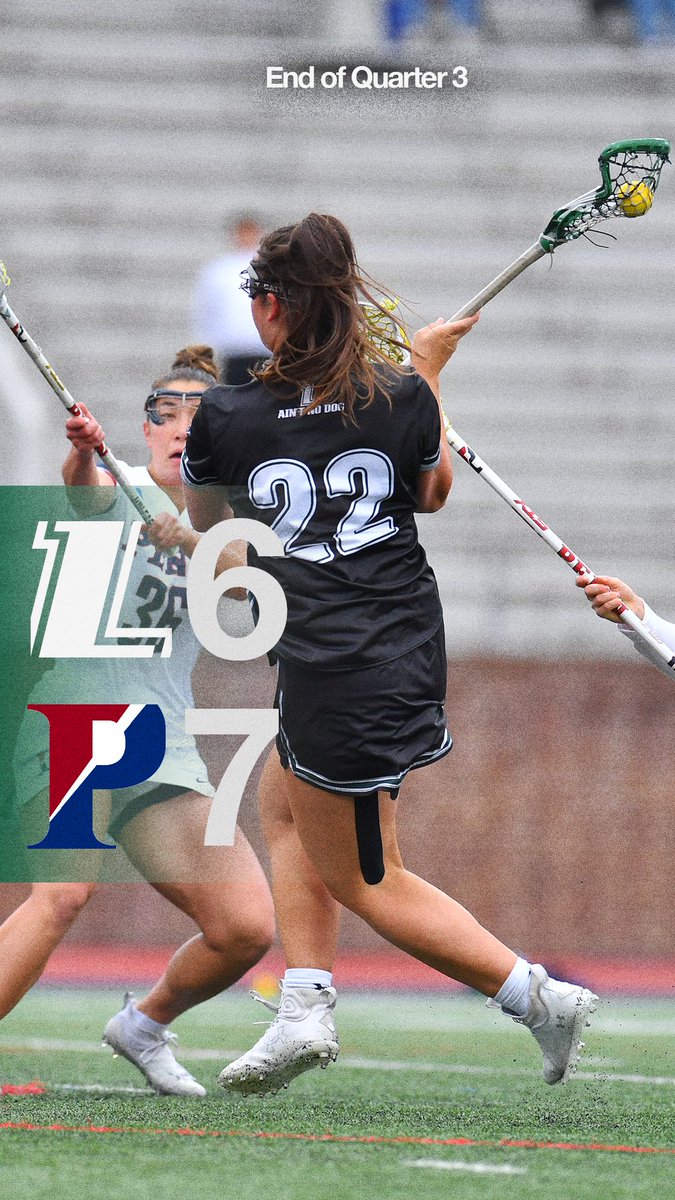 Big fourth quarter coming up in Philly. 

Ruby and Black with two goals on the afternoon. 

Boyle with 7 draw controls, Spence with 9 saves. 

#AintNoDog l #ncaalax l #patriotwlax l
@Patriot_Gameday