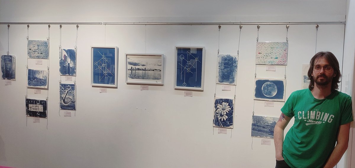 My husband has an exhibition at Cass Art Liverpool for a week, if you like cyanotype and photography - please go check it out! <a href="/SavDirections/">Savage-Directions Photo</a> #cassart #photography #art