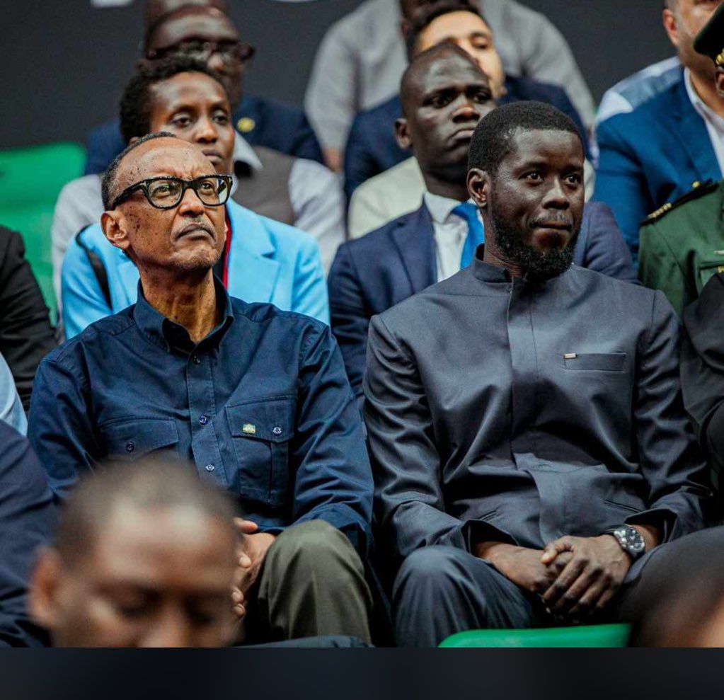 PR Bassirou Diomaye Faye 🇸🇳 & Pr Paul Kagame 🇷🇼  #BAL4