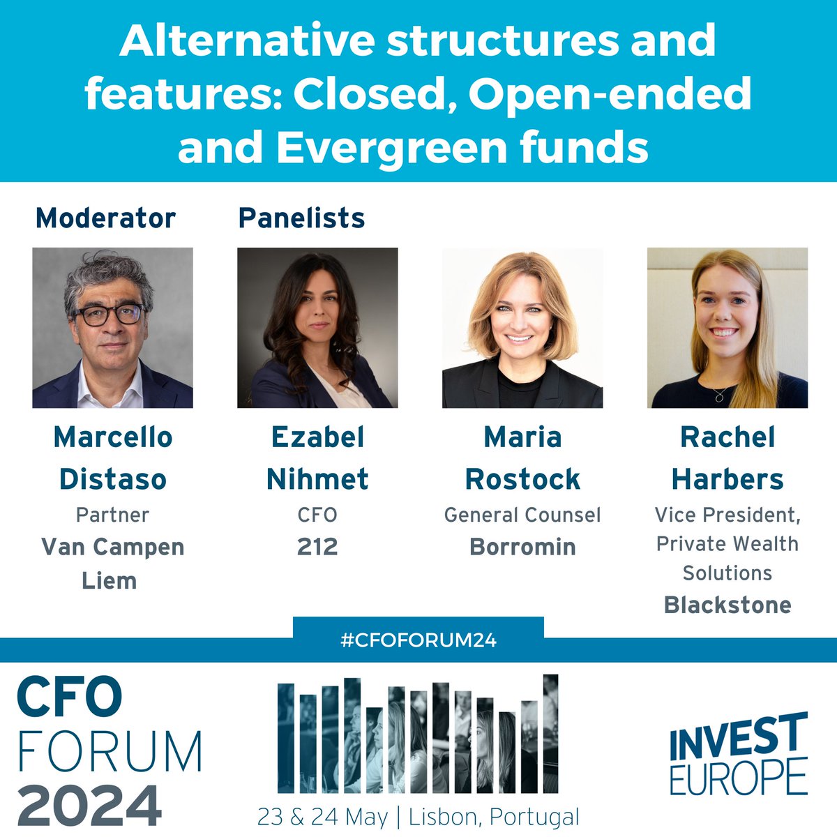 #CFOForum24 on alternative structures and features ⤵️ What are the instruments and structures currently available to the sponsors? What are the key considerations for CFOs in such structures? Register now 👉 cfo.investeurope.eu/registration/ #privateequity #venturecapital