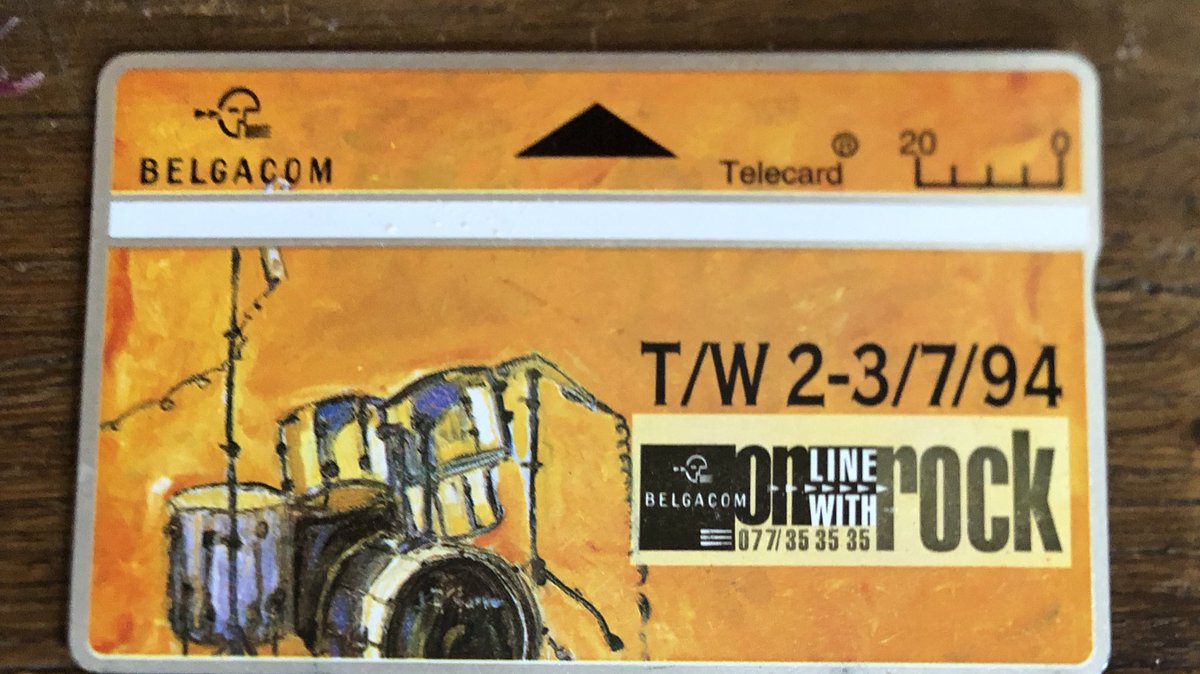 Édition spéciale de cartes téléphoniques #Belgacom à l’occasion du festival @RockWerchter (qui s’appelait encore #Torhout/#Werchter) 1994.

Les têtes d’affiche : Aerosmith / Peter Gabriel / Rage Against The Machine / Sepultura

Qui y était ?