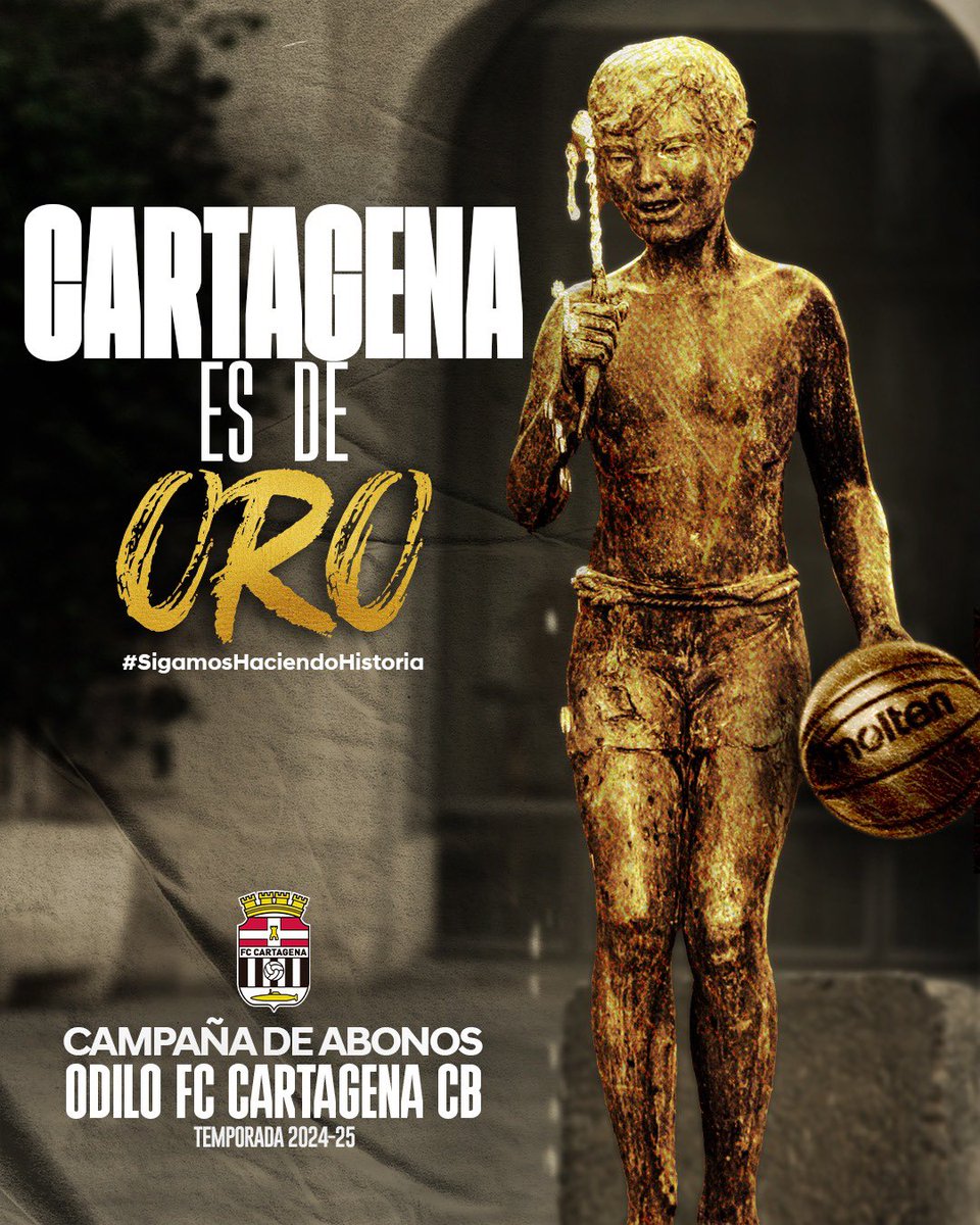 🌟 𝑪𝑨𝑹𝑻𝑨𝑮𝑬𝑵𝑨 𝒆𝒔 𝒅𝒆 𝒪𝑅𝒪 🔝¡ Cartagena quiere LEB Oro ! 🤩 En solo dos días más del 20% han renovado su abono del año pasado 🎟️ Abónate en el siguiente enlace👇🏻 🖥️fccartagenacb.compralaentrada.com #SigamosHaciendoHistoria