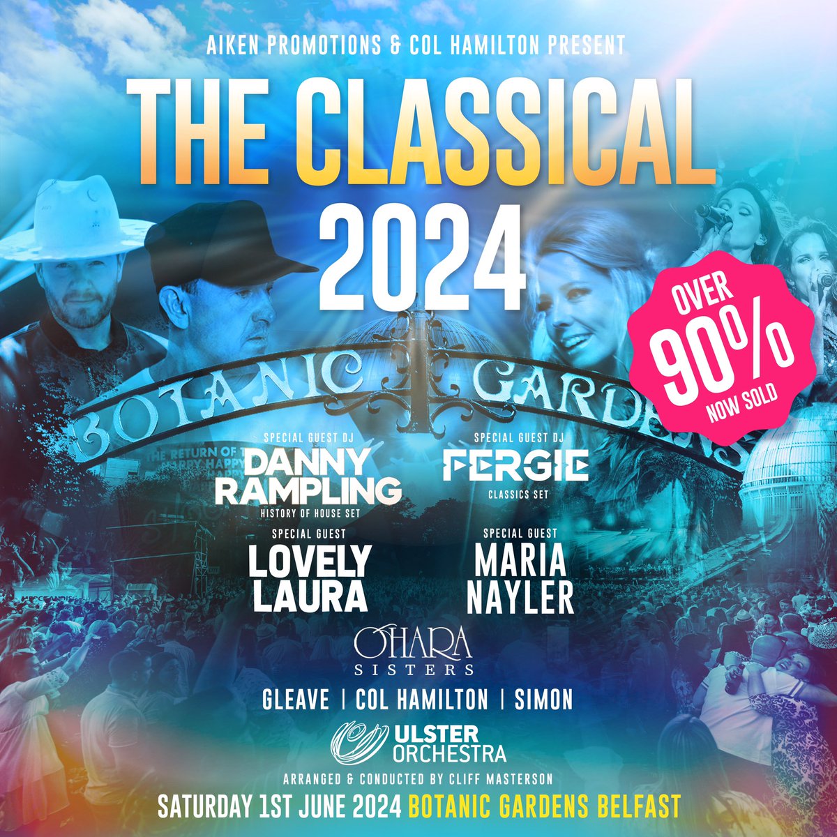 ⚠️𝗟𝗢𝗪 🎟 𝗪𝗔𝗥𝗡𝗜𝗡𝗚⚠️

Col Hamilton presents The Classical Live at Botanic Gardens is now 90% 𝗦𝗢𝗟𝗗 🌞✨

🎟 Last chance to grab your tickets ~ bit.ly/theclassical