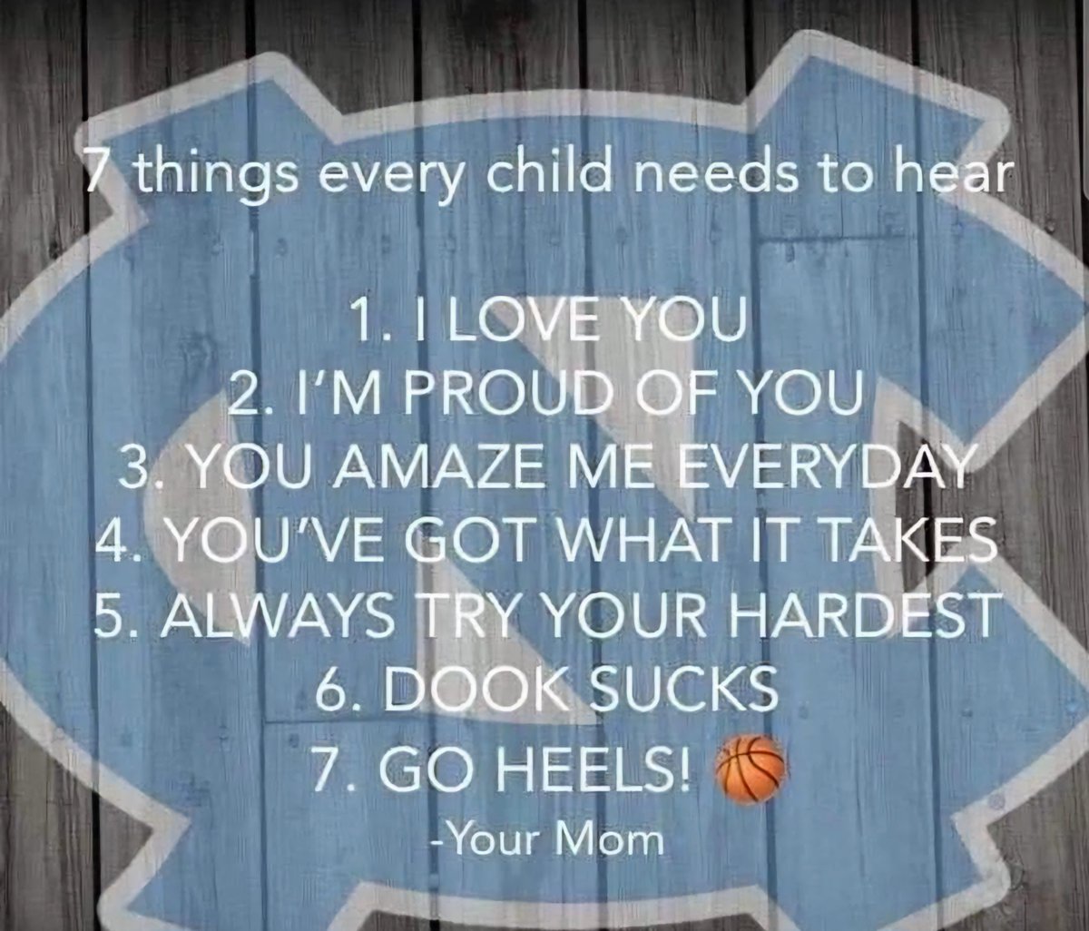 Happy Mother's Day to all the moms out there. Except for the moms of dook fans. Y'all should have done better. #GoHeels #GTHD