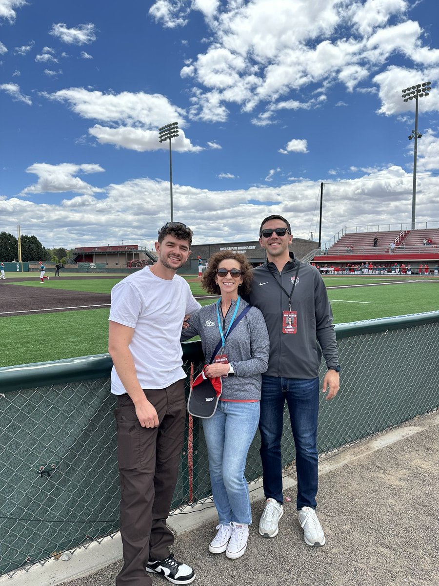 Celebrating Mother’s Day at @UNMLoboBaseball with my beautiful mother (and average looking brother). Happy Mother’s Day & Go Lobos!