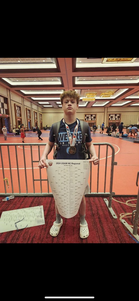 Brady Slicker is your USAW Northeastern Regional Champ in Greco Roman. He is now qualified to compete at Freestyle/Greco Nationals in Fargo , ND .