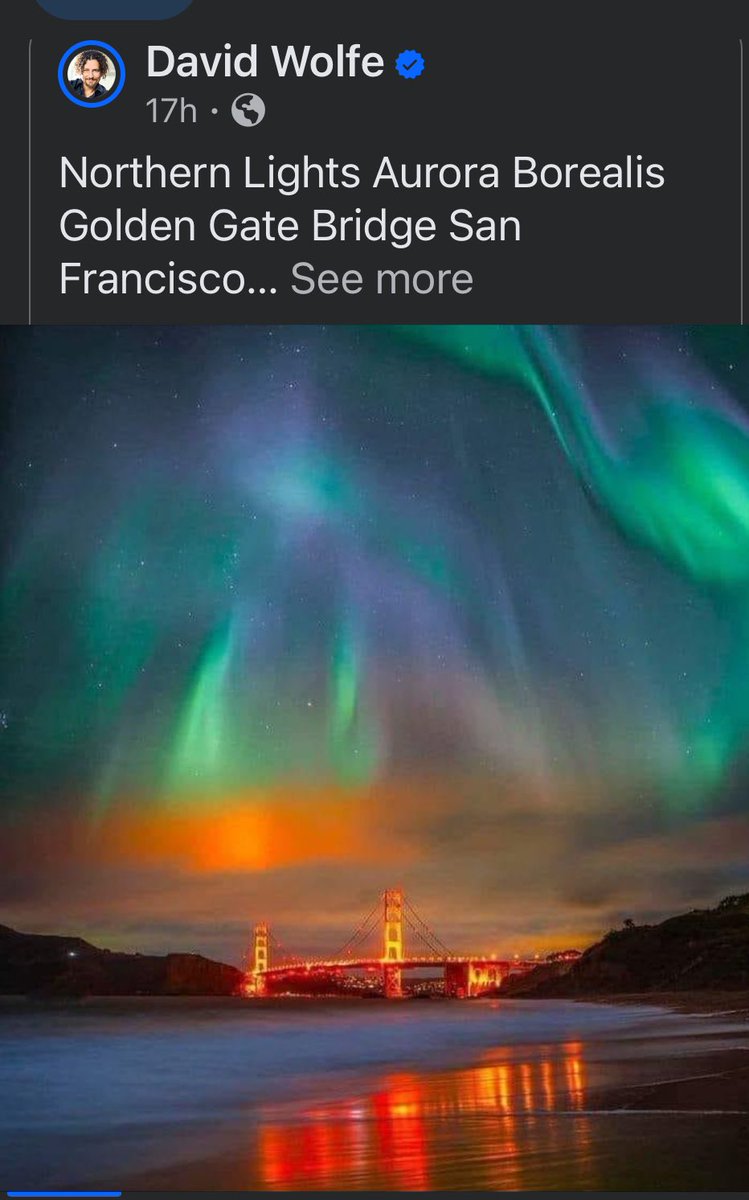 Northern Lights Aurora Borealis Golden Gate Bridge San Francisco

Credit: Elliot McGucken

#SanFrancisco #NorthernLights
#GoldenGateBridge