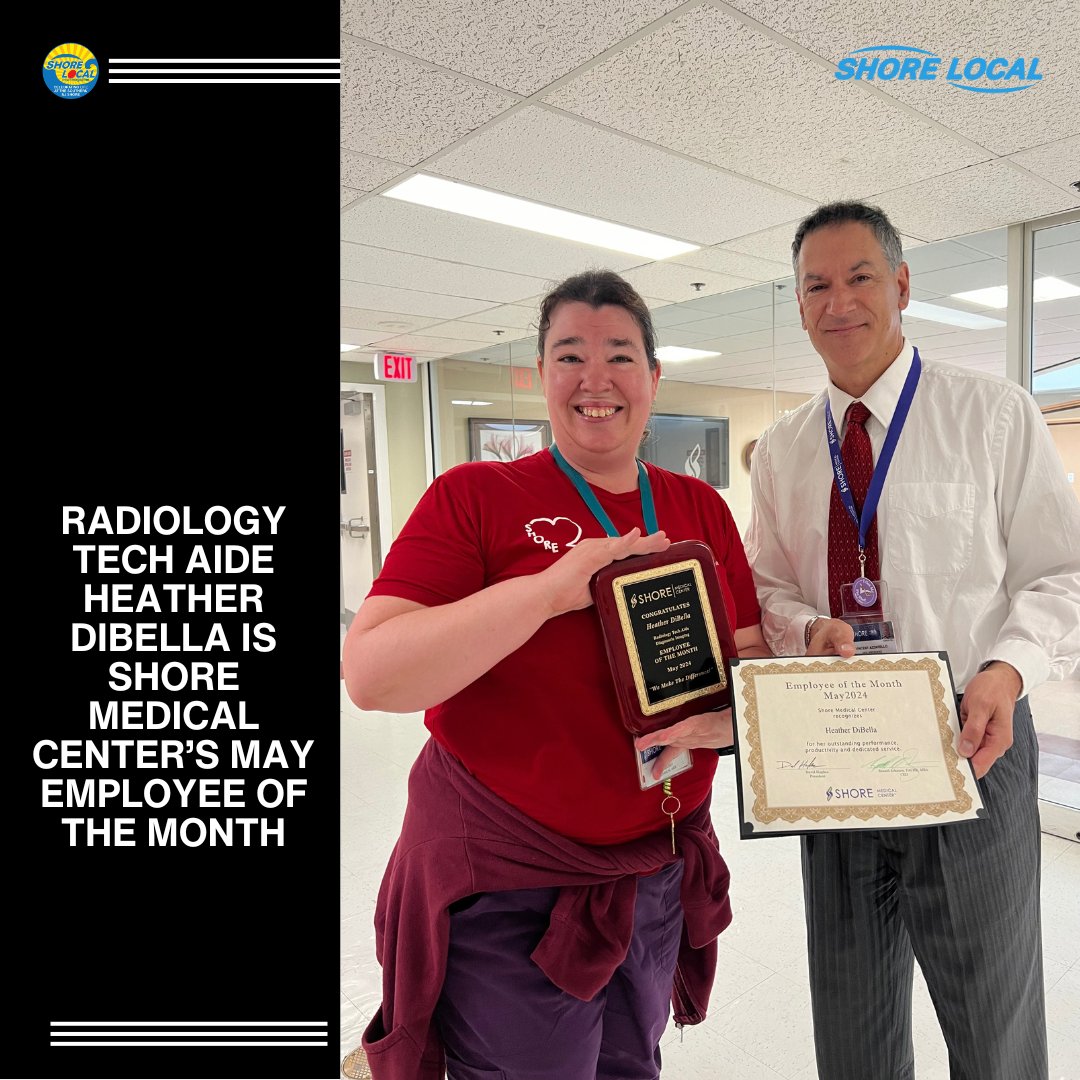 Radiology Tech Aide Heather DiBella of Ventnor began her career at Shore in 2016, and worked in various roles including outpatient service representative, health unit coordinator, and registrar, before joining the Diagnostic Imaging Department in 2021. shorelocalnews.com/radiology-tech…