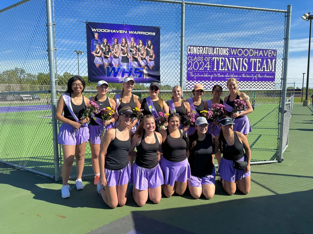 Woodhaven Tennis (@woodhavtennis) on Twitter photo The girls beat Lincoln Park, 8-0, on Senior Night!! Congrats to Elsie, Emily, Emmarose, Heidi, Kelly, Lindsey, Paige, and Samarah 🥳💜🎾 We wish you all the best of luck in your future endeavors! 💜 <a href="/WoodhavenHigh/">Woodhaven High</a> <a href="/WoodhavenAD/">WoodhavenAD</a> #Classof2024 The girls beat Lincoln Park, 8-0, on Senior Night!! Congrats to Elsie, Emily, Emmarose, Heidi, Kelly, Lindsey, Paige, and Samarah 🥳💜🎾 We wish you all the best of luck in your future endeavors! 💜 <a href="/WoodhavenHigh/">Woodhaven High</a> <a href="/WoodhavenAD/">WoodhavenAD</a> #Classof2024