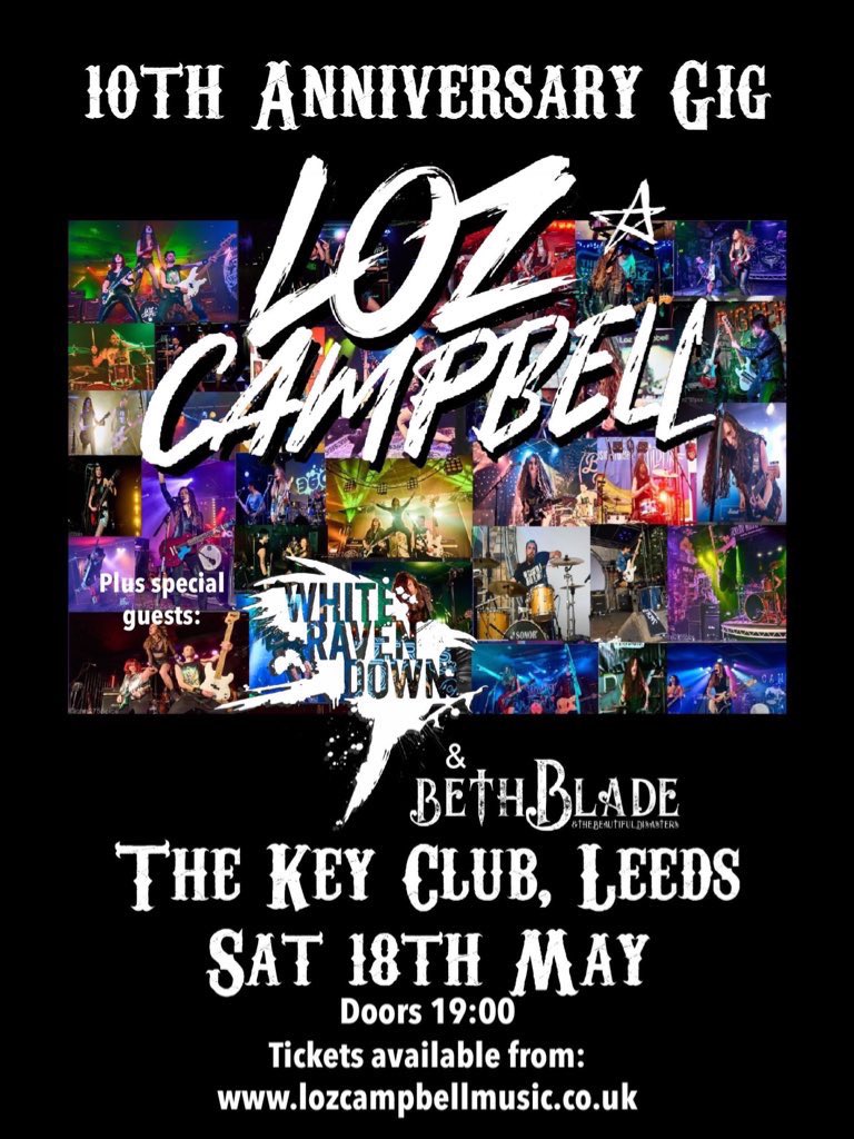 Happy to be the Thorn between Two Roses at @thekeyclubleeds next weekend when we get to perform with the awesome Loz Campbell and @BBATBDofficial … Gonna be an incredible night of rock and we’d love to see you there!! Tickets 👇👇 whiteravendown.com/tour 📸 - Andy Shaw (Stu)
