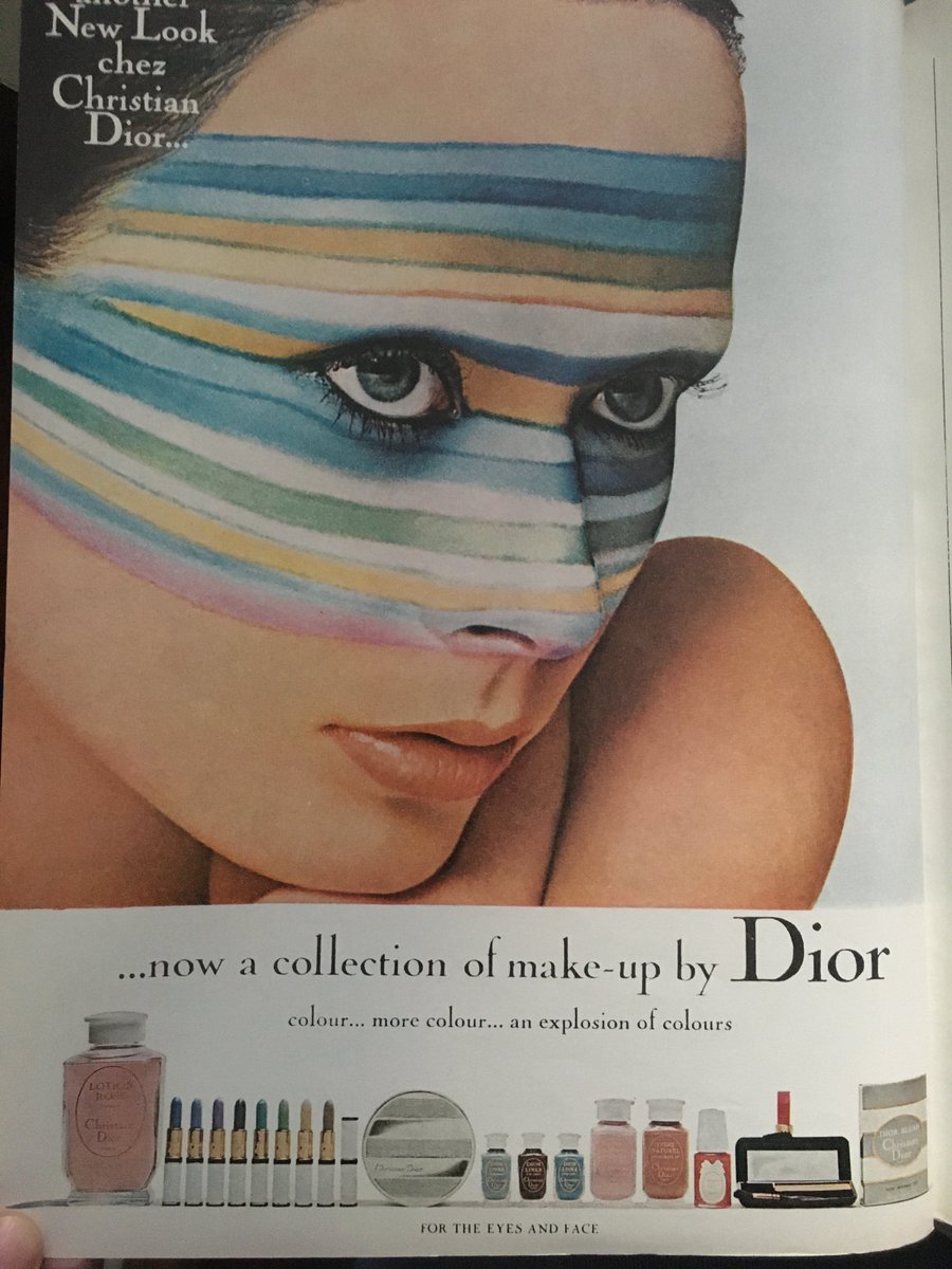 Stripey Dior face 1968