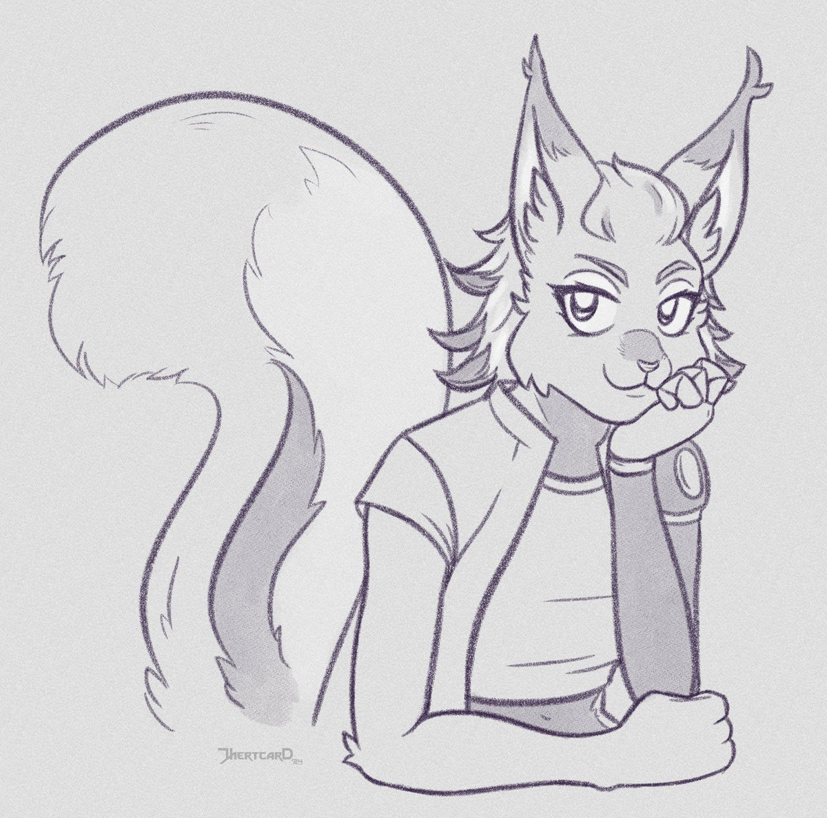 Tiin is not often guest here but at least this squirrel is wearing something different