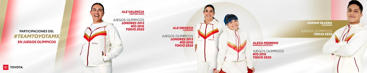 ¡El #TeamToyotaMx en los Juegos Olímpicos! 🇲🇽 @micozito, @AleOrozcoLoza, @alexa_moreno_mx y @Osmardiver05 han vivido la emoción de estar en unos Juegos Olímpicos y este año lo repetirán. #StartYourImpossible
