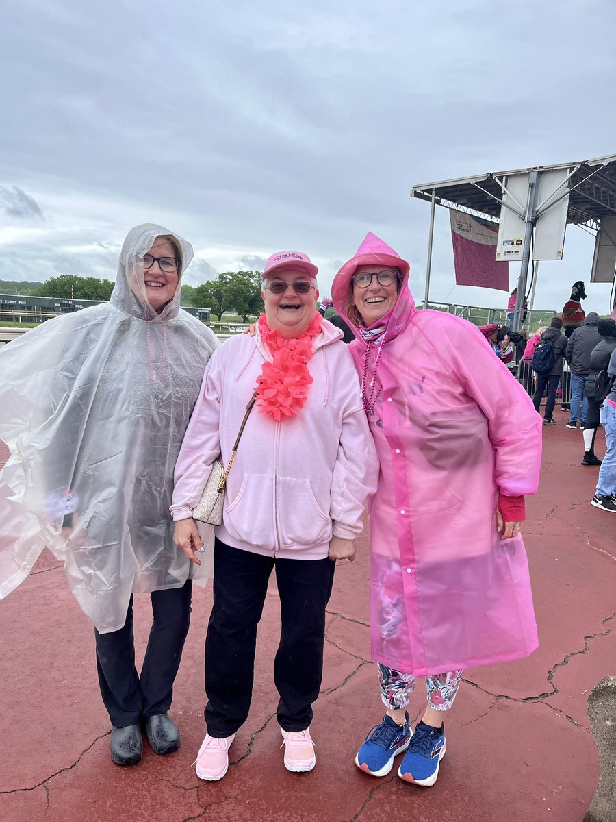 Rain or shine-and even in 50° rainy weather…team @FoxChaseCancer shows how to do it at the @SusanGKomen More Than Pink Walk for a cure!!! @FoxChaseSurgOnc #breastcancer #fundraiser #curecancer