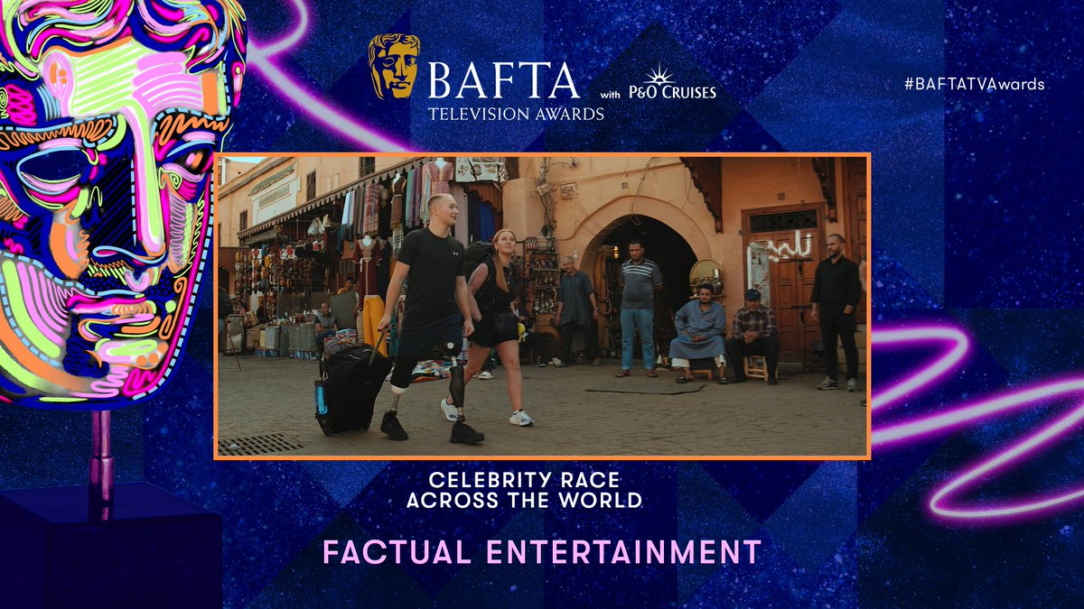 BAFTA (@bafta) on Twitter photo Celebrity Race Across the World wins the Factual Entertainment BAFTA! πββοΈπ
#BAFTATVAwards with <a href="/pandocruises/">P&O Cruises</a> Celebrity Race Across the World wins the Factual Entertainment BAFTA! πββοΈπ
#BAFTATVAwards with <a href="/pandocruises/">P&O Cruises</a>