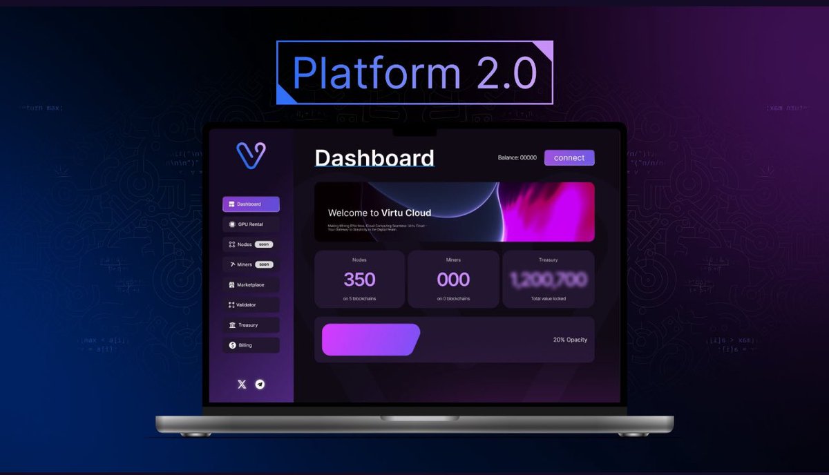 @Ralvero look at $VIRTU  and judge for yourself for this hidden low cap  💎They soon launched their new dapp 2.0 with GPU rental and a nodes marketplace and many more! makes cloudcomputing easy for everyone🔥 ready for breakout 🚀🚀

 #CloudComputing