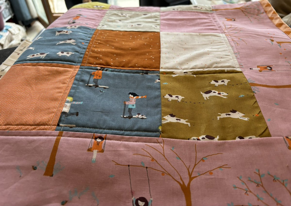 doogarry's tweet photo. A new range of fabrics - it’s called #Pips from @ModaFabrics #Patchwork #Quilt #Personalised #MadeToOrder #MadeInCavan https://t.co/lz7FXSd2c8