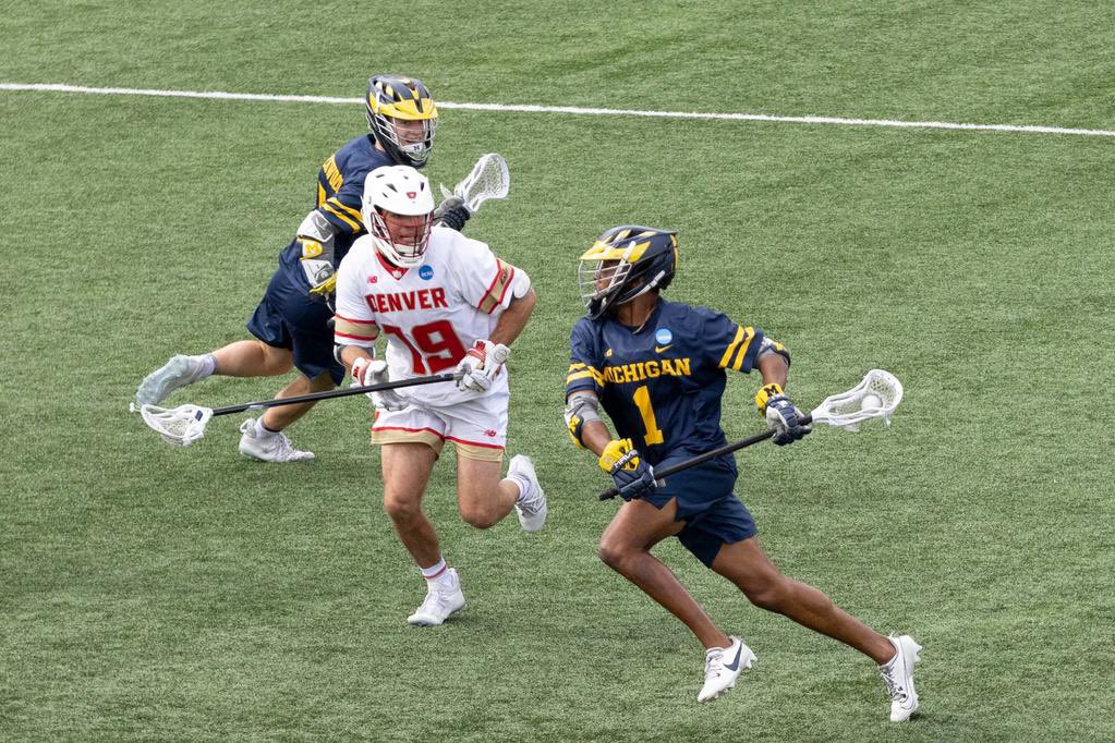 NedCremin's tweet photo. NCAA First Round. Michigan vs Denver. Denver advances 16-11 #lacrosse #NCAA #Championships https://t.co/jRHLOK4rI2