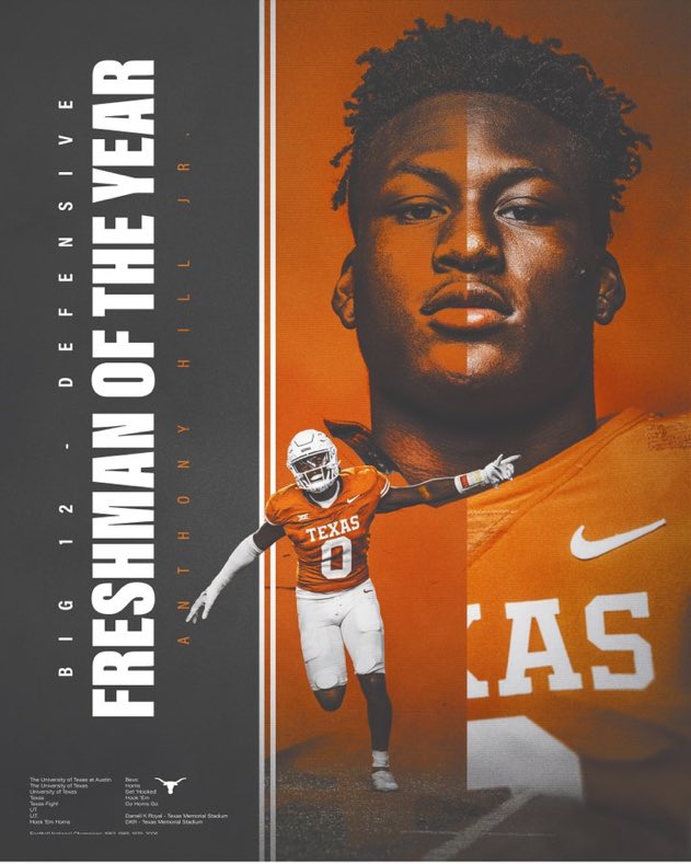 From Defensive Freshman of the Year too Defensive SEC Player of the Year next season 🤘🏽#ThisIsTexas #BabyGoat