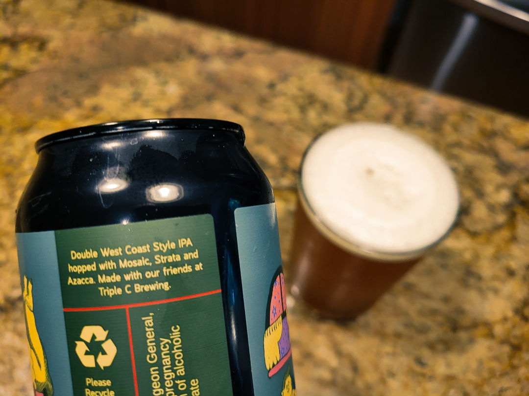 #drinkcheck #ncbeer @ResidentCulture x @TripleCBrew collab / 'Crowded Vacancy' Double WC IPA
