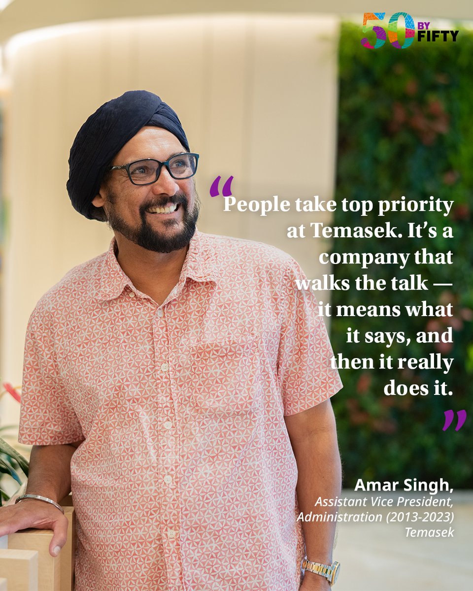 Amar Singh, who oversaw workplace safety and security at Temasek until his 2023 retirement, takes you behind the scenes for an insider's perspective on the company's culture of security and well-being. tmsk.sg/q03

#50byFifty #Temasekturns50 #T50 #Temasek