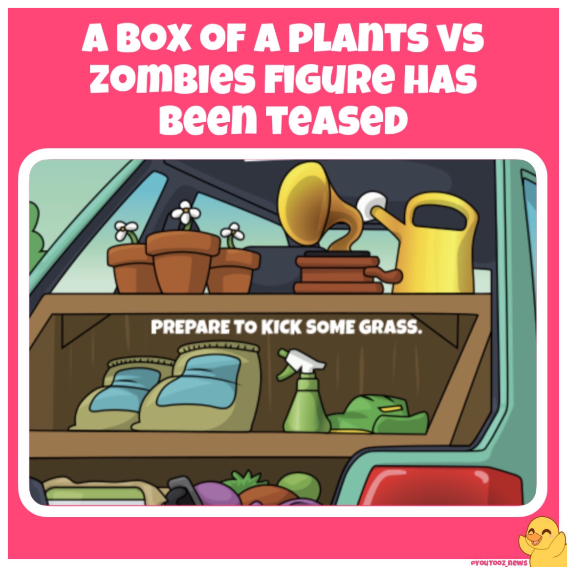 A box of a Plants vs Zombies figure has been teased!