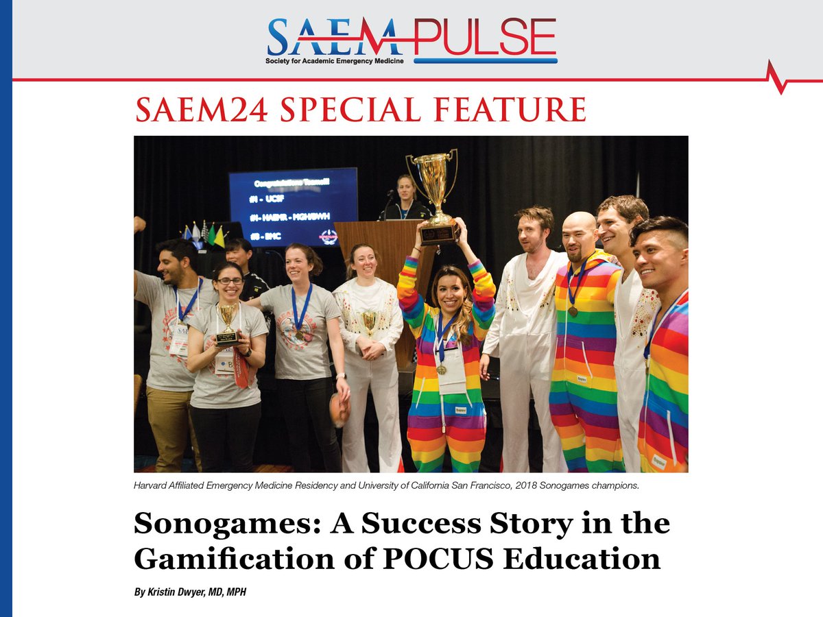 From #SAEMPulse: '#Sonogames stands as a testament to the power of gamification in #MedEd, inspiring learners and driving positive change within the field of emergency ultrasound.' Read now: ow.ly/7EzZ50RxBVk