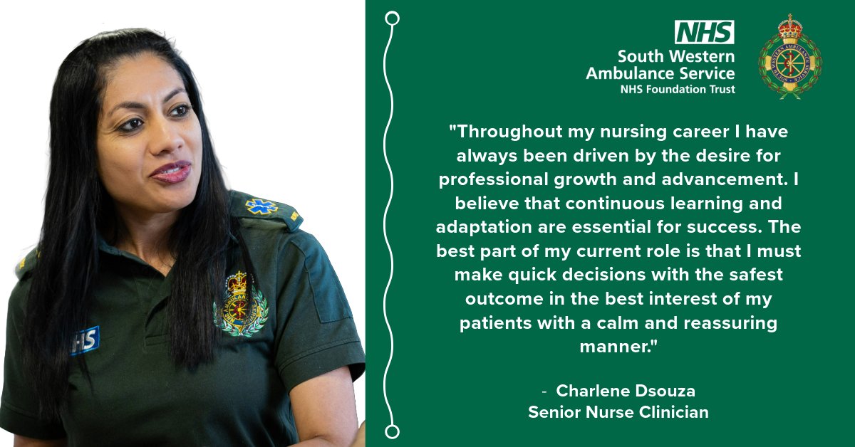 Senior Nurse Clinician, Charlene, started her career in Dubai before moving to the UK in 2022. 💚 As #InternationalNursesDay comes to a close, find out more about the crucial work Charlene does in our Emergency Operations Centre. ▶️ swast.nhs.uk/celebrating-ou…