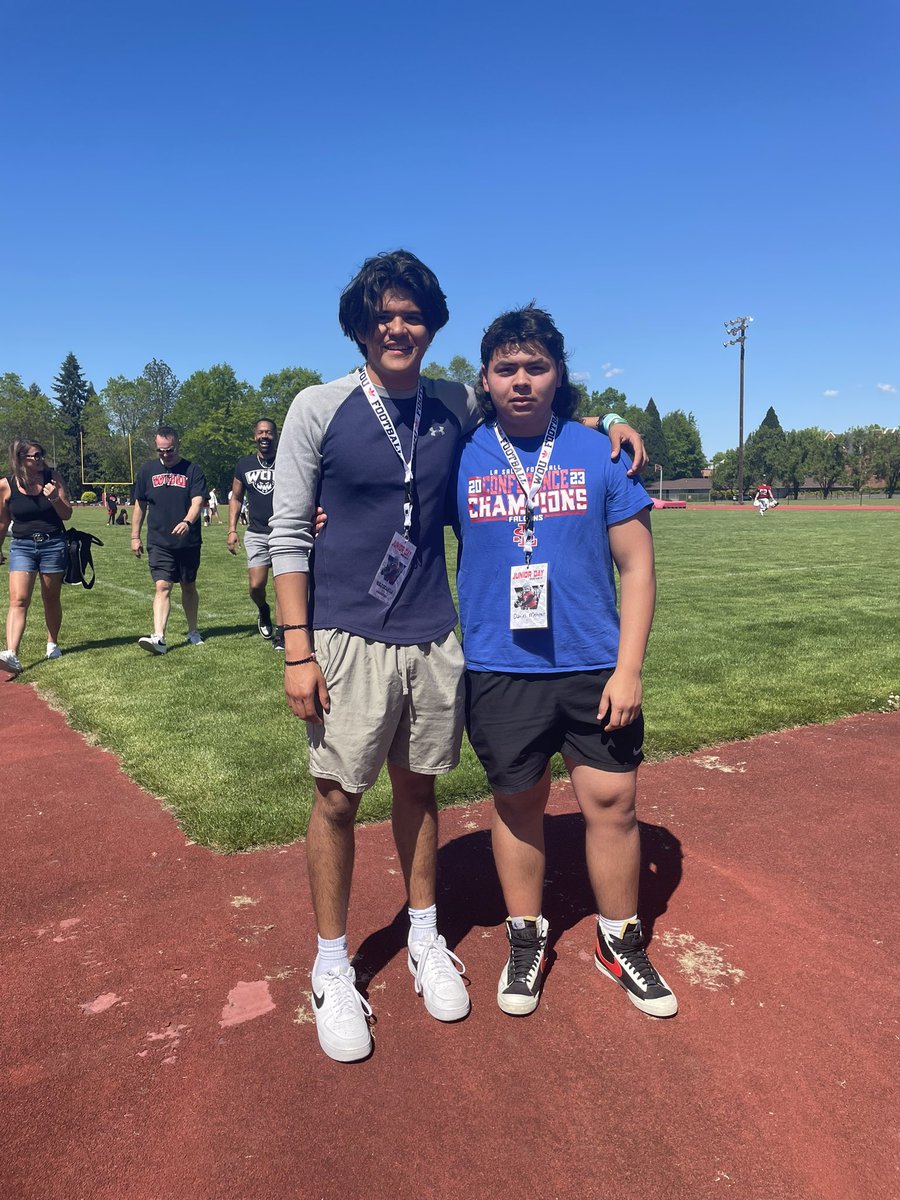 Pablo Escamilla (@pablo_es____) on Twitter photo Had a great time visiting <a href="/WOU_FB/">WOU Football</a>
Thanks for having me out!
<a href="/DustinJanz/">Dustin Janz</a> <a href="/Coach_KW9/">Coach KDub</a> <a href="/ArneFerguson/">Arne Ferguson</a> <a href="/MattOverlin/">Matt Overlin</a> <a href="/CoachManningWOU/">Josh Manning</a> <a href="/BrandonHuffman/">Brandon Huffman</a> <a href="/JordanJ_/">Jordan Johnson</a> Had a great time visiting <a href="/WOU_FB/">WOU Football</a>
Thanks for having me out!
<a href="/DustinJanz/">Dustin Janz</a> <a href="/Coach_KW9/">Coach KDub</a> <a href="/ArneFerguson/">Arne Ferguson</a> <a href="/MattOverlin/">Matt Overlin</a> <a href="/CoachManningWOU/">Josh Manning</a> <a href="/BrandonHuffman/">Brandon Huffman</a> <a href="/JordanJ_/">Jordan Johnson</a>