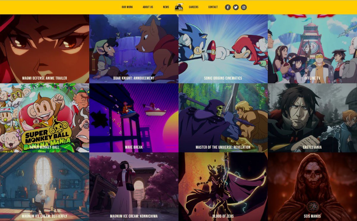 The WAGMI Defense Anime Trailer is now featured front-page on @powerhouseanim...

... next to critically acclaimed @netflix titles such as @Castlevania, He-Man and @BloodofZeus.

The writing is on the wall.

The question is... can you see it?

#WAGMIGAMES