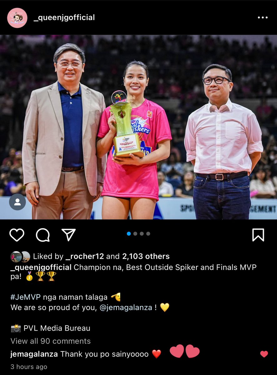 “Thank you po sainyoooo ❤️” - Jema Galanza -we will never get tired of supporting you. Keep shining and never stop believing in yourself. We love you always, our Jema! 💛