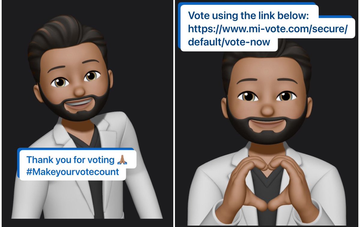 #VOTEFORME in #RPSelection #PharmacistMemoji 1.Use your #vote for real change and #leadership to find a way forward for the future 2.Vote for inclusive and credible leadership. 3.Vote for advancing the #Pharmacy practice mi-vote.com/secure/rpharms