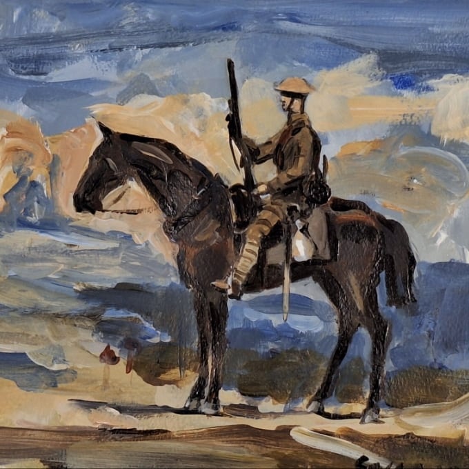 when it's gone it's gone! 
#horselove #horselover #war #warhorse #greatwar #battlefield #Cavalryman #cavalry #ww1 #ww2 #unique #art #supportlocalartists #independentartists #michaelmorpurgo #Somme #passchendaele #giftsforhim sorenstudio.etsy.com/listing/167477…