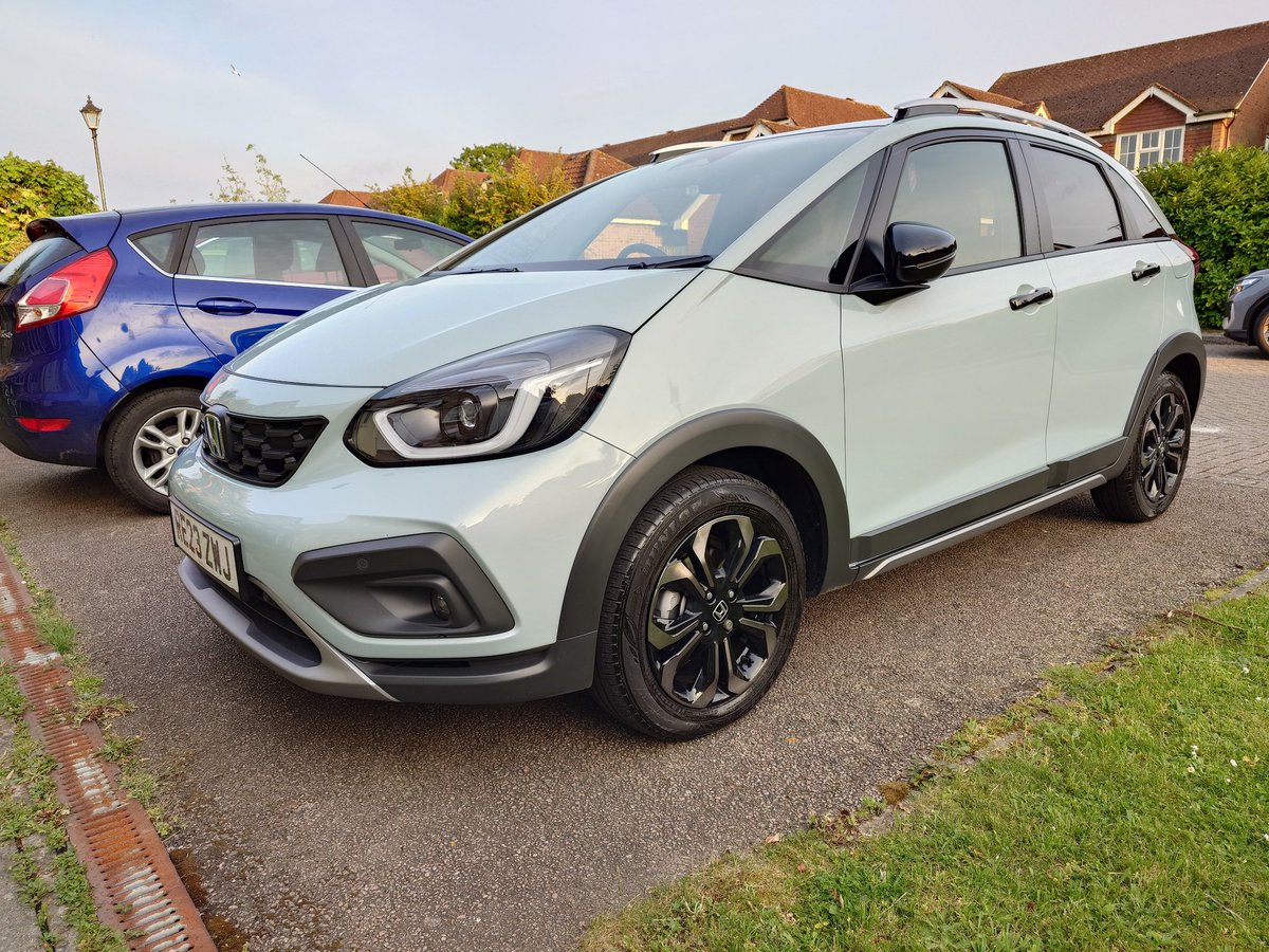 Been running this <a href="/Honda_UK/">Honda UK</a> Jazz Crosstar for the past week .Done some megga mileage. Thoughts? A bit dull, a bit expensive, a bit meh compared to some rivals.

But yet you cannot help being impressed by the refinement, quality and efficiency - I love it!