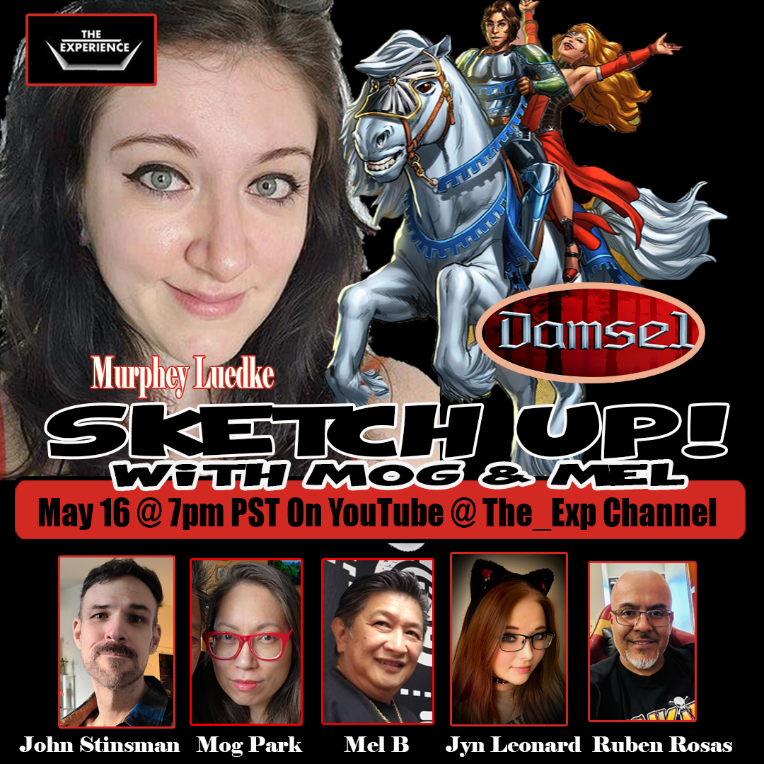 Join us this Thursday w/ special guest Murphey Luedke and artists John (Avegelyne) Stinsman, Jyn (Beginnings) Leonard and Ruben (Elite Comics) Rosas. More live art auctions, claims and FREE giveaways!! We're watching you. Might as well watch us. youtube.com/@TheEXP