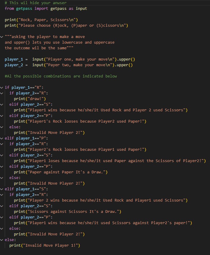 Yesterday was Day 15, but I took a break from coding to celebrate and enjoy the great weather🌞.

Day 15😃
Completed the Rock Paper Scissors game. Wonder why I always overthink the code😂.

#Replit100DaysOfCode #100DaysOfCode. Join me on @Replit join.replit.com/python