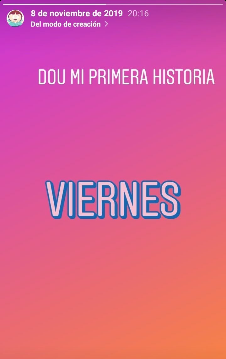 Dou mi primera historia

              VIERNES