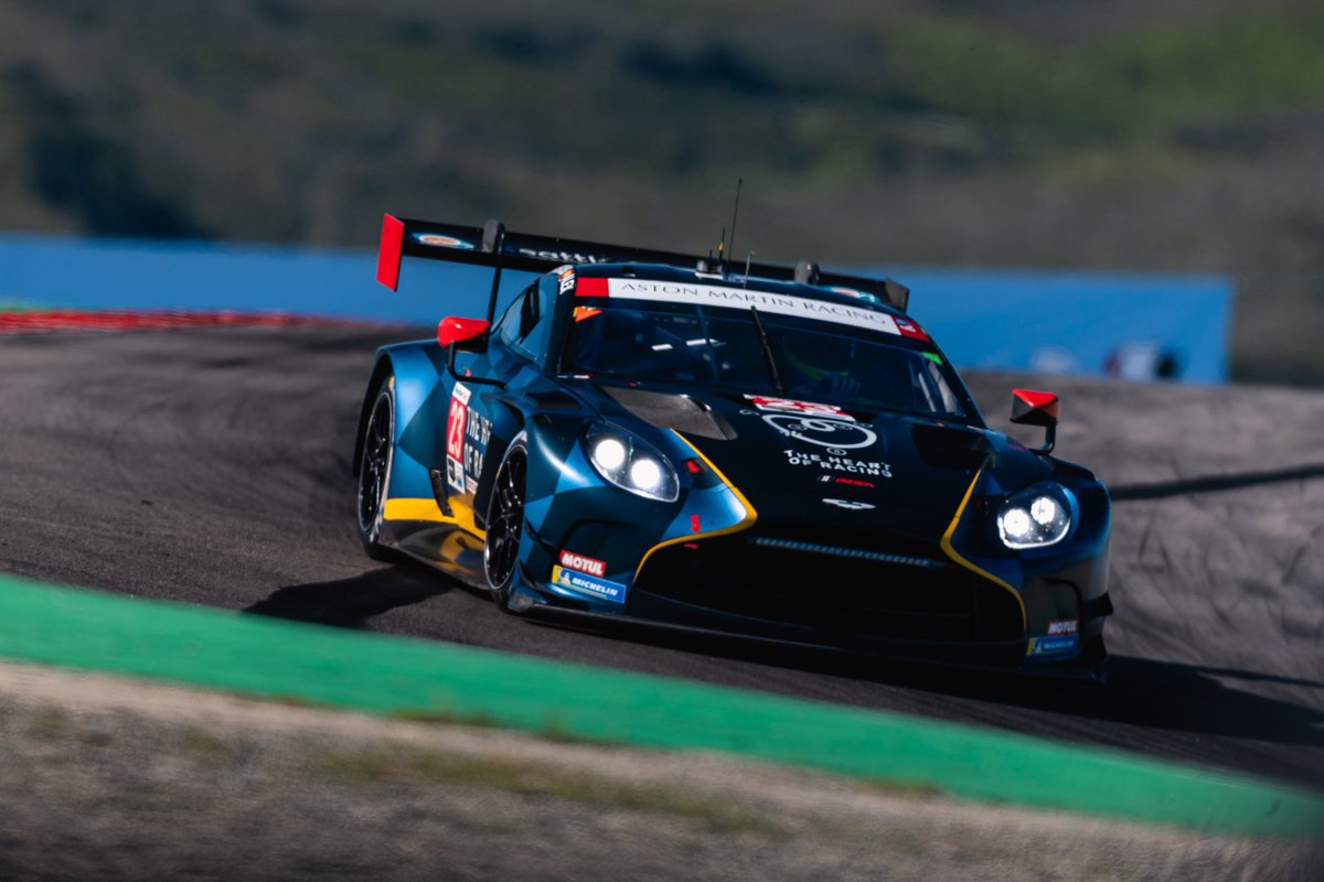 24 hours after Spa and the Heart of Racing goes again, this time at Laguna Seca for the IMSA WeatherTech SportsCar Championship. Follow the race live on Peacock, or: 💻⏱️ imsa.com/tvlive/ 📸 @Heart_Of_Racing #AstonMartin #Vantage #IMSA
