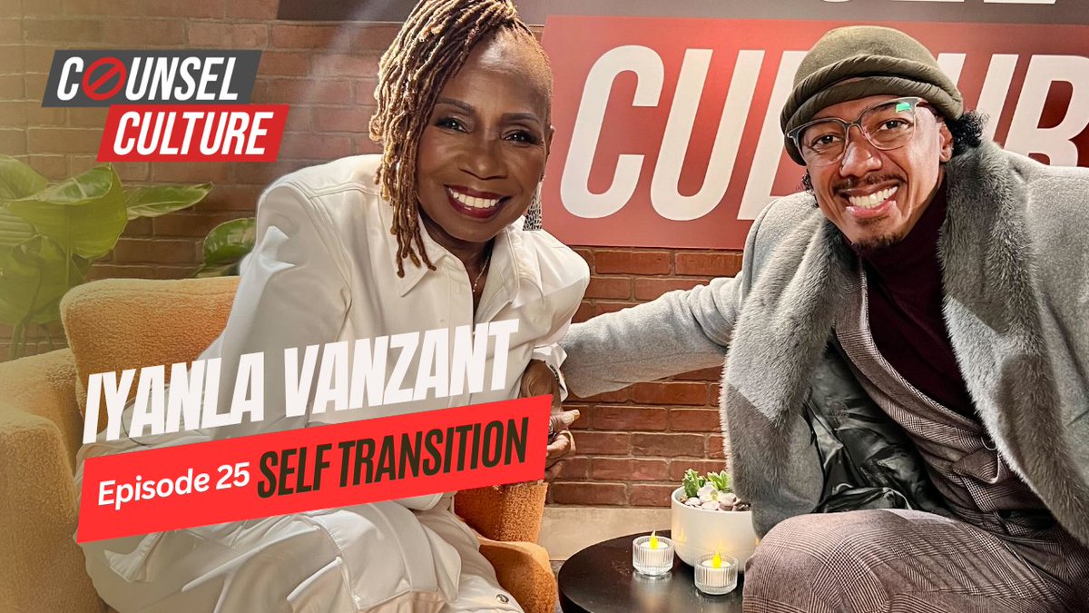 #CounselCulture’s “Self Transition” installment with Rev. Dr. Iyanla Vanzant is now live! Tap in to
@counselculture_ series streaming on all Podcast platforms and YouTube!

Watch & Subscribe here: youtube.com/watch?v=IpQFND…