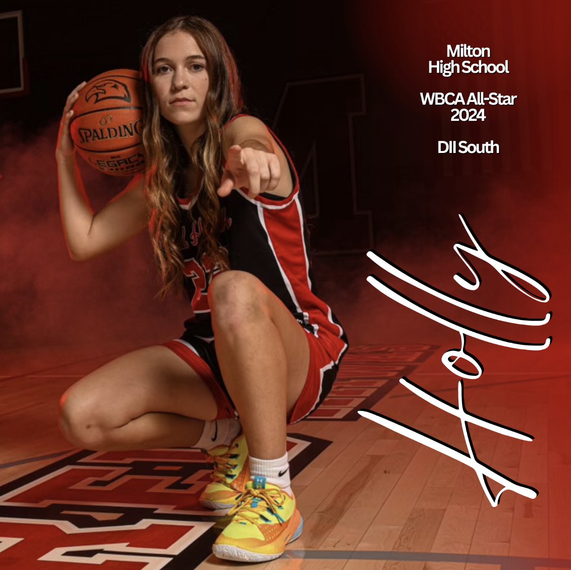 TheGirlGotGame's tweet photo. Wisconsin DII All-Star South Introductions:        

⭐️Played for @MHS_GBball 
⭐️3x Team MVP, Top 10 in WI for 3-pt %
⭐️Broke TWO School Records
⭐️Playing ⚽️ at @ladybluessoccer 

Holly Morehart
@HollyMorehart https://t.co/BI4GdLy4LS
