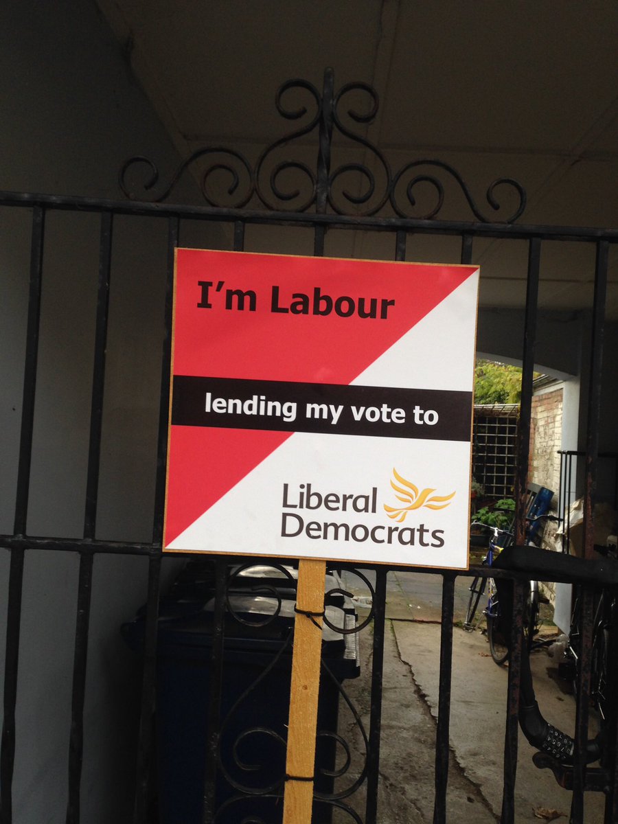 <a href="/TedUrchin/">Ted Smith 🇪🇺</a> <a href="/michelledonelan/">Rt Hon Michelle Donelan</a> Thank you, Ted.  Good people like you helped to get the Tory MP out in our constituency: with the help of Labour and Greens, we elected the excellent Layla Moran. #tacticalvoting #ToriesOut