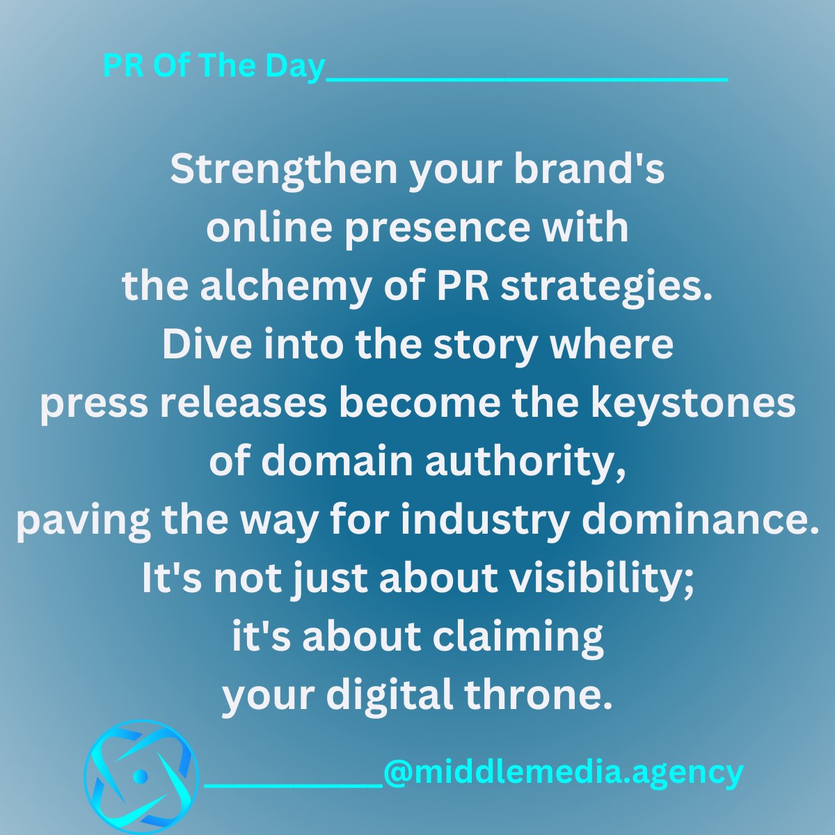 📈 Strengthen your brand's online presence with the alchemy of PR strategies. 🌐💻

#PRDomainAuthority #DigitalDominance #PublicRelations #Media #Brand #PressRelease #PR